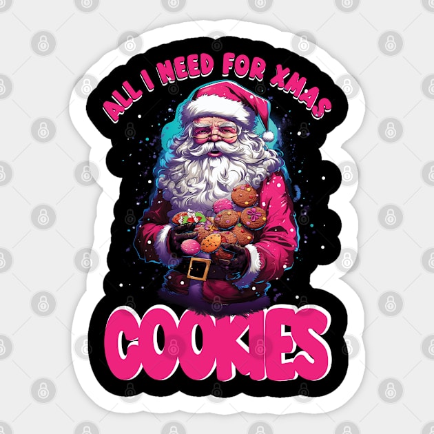 Santa Cookie Love Sticker by TNM Design